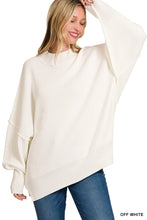 Load image into Gallery viewer, SIDE SLIT OVERSIZED SWEATER
