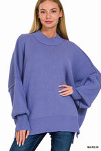 Load image into Gallery viewer, SIDE SLIT OVERSIZED SWEATER
