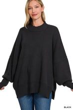 Load image into Gallery viewer, SIDE SLIT OVERSIZED SWEATER
