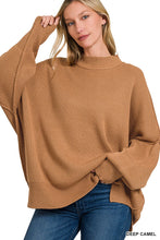 Load image into Gallery viewer, SIDE SLIT OVERSIZED SWEATER
