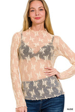 Load image into Gallery viewer, LACE SEE-THROUGH LAYERING TOP
