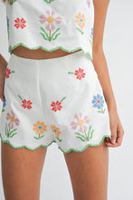 Load image into Gallery viewer, Embroidered Crop Top and Short Set
