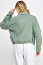 Load image into Gallery viewer, Ribbed Half Zip Scuba Funnel Sweatshirts
