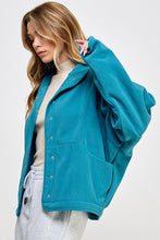 Load image into Gallery viewer, Fleece Detail Patched Side Pockets Snap
