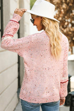Load image into Gallery viewer, Pilling Detail Patterned Sleeve Sweater
