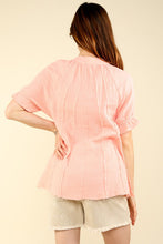 Load image into Gallery viewer, Puff Sleeve Cotton Gauze Shirts Blouse T
