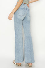 Load image into Gallery viewer, HIGH RISE FRONT DRAW STRING WIDE RELAXED JEANS
