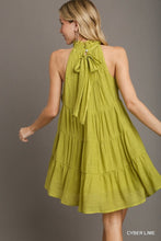 Load image into Gallery viewer, Halter Neck Tiered Dress w/ Back Tie
