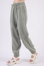 Load image into Gallery viewer, Washed Woven Crinkle Gauze Cargo Pants
