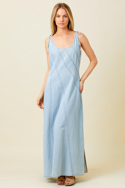 DENIM MAXI DRESS