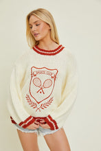 Load image into Gallery viewer, SPORTS CLUB EMBROIDERED SWEATER
