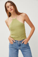 Load image into Gallery viewer, CROCHET KNIT HALTER TOP
