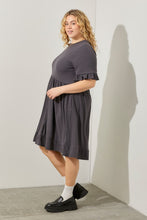 Load image into Gallery viewer, PLUS RIB KNIT RUFFLE DRESS
