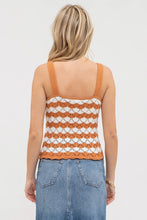 Load image into Gallery viewer, Scallop Jacquard Sweater Knit Top
