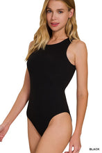 Load image into Gallery viewer, BOAT NECK SLEEVELESS PADDED BODYSUIT
