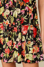 Load image into Gallery viewer, Tropical Puff Sleeve Square Neck Dress
