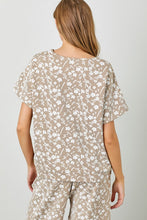 Load image into Gallery viewer, Floral Knit Jacquard Top (part of a set)
