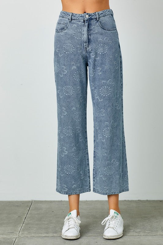 Paisley Denim Pants (part of a set)