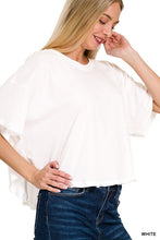 Load image into Gallery viewer, COTTON ROUND NECK SHORT SLEEVE TOP
