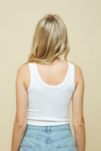 Load image into Gallery viewer, FRONT ZIPPER WIDE BINDING TANK TOP
