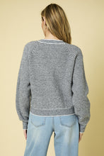 Load image into Gallery viewer, LONG SLEEVE STRIPE SWEATER TOP
