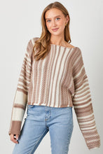 Load image into Gallery viewer, MIXED STRIPE SWEATER
