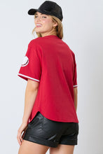 Load image into Gallery viewer, Baseball Sequins Embroidery Top
