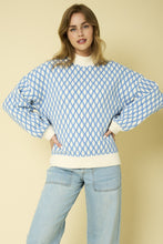 Load image into Gallery viewer, LONG SLEEVE MOCK NECK TEXTURED SWEATER
