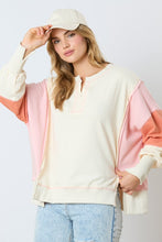 Load image into Gallery viewer, Loose Fit Long Sleeve Top With Reversed
