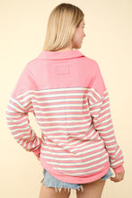 Load image into Gallery viewer, Oversized Causal Striped Knit Top
