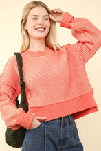 Load image into Gallery viewer, Two Tone Striped Casual Stripe Sweater
