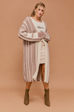 Load image into Gallery viewer, LONG SLEEVE OPEN MAXI SWEATER CARDIGAN
