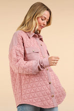 Load image into Gallery viewer, Oversized Quilted Cozy Shacket Jacket
