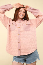 Load image into Gallery viewer, Oversized Quilted Cozy Shacket Jacket
