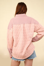 Load image into Gallery viewer, Oversized Quilted Cozy Shacket Jacket
