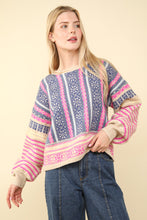 Load image into Gallery viewer, Oversized Cozy Aztec Graphic Knit Sweater
