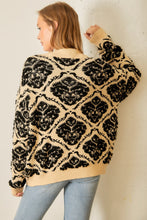 Load image into Gallery viewer, JACQUARD SWEATER CARDIGAN
