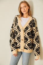 Load image into Gallery viewer, JACQUARD SWEATER CARDIGAN
