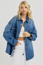Load image into Gallery viewer, Oversized Denim Shirt Jackets
