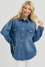 Load image into Gallery viewer, Oversized Denim Shirt Jackets
