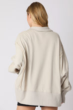 Load image into Gallery viewer, Placket Collared Sweatshirt
