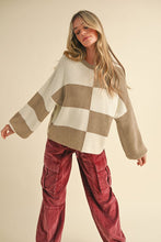 Load image into Gallery viewer, OVERSIZED MIXED COLOR BLOCK SWEATER
