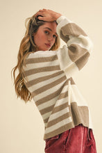 Load image into Gallery viewer, OVERSIZED MIXED COLOR BLOCK SWEATER
