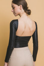 Load image into Gallery viewer, Metallic Bodysuit With Open Back
