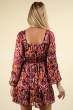 Load image into Gallery viewer, Lacetrim Detail Printed Mini Dress
