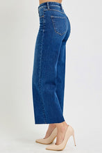 Load image into Gallery viewer, TUMMY CONTROL HIGH RISE WIDE CROP JEANS
