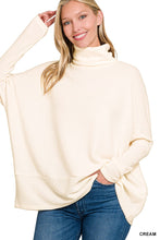 Load image into Gallery viewer, BRUSHED MELANGE HACCI TURTLENECK SWEATER
