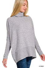 Load image into Gallery viewer, BRUSHED MELANGE HACCI TURTLENECK SWEATER
