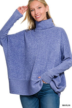 Load image into Gallery viewer, BRUSHED MELANGE HACCI TURTLENECK SWEATER
