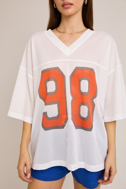 Oversized Mesh Jersey